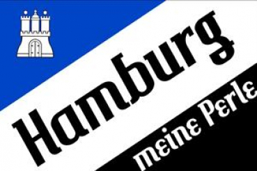 Flagge Fahne Hamburg meine Perle 2 (Fanflagge Nr. 9) 90x150 cm