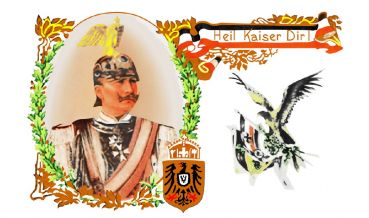 Flagge Fahne Heil Kaiser Dir Kaiser Wilhelm II