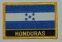 Aufnäher Honduras Schrift unten