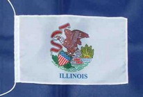 Tischflagge Illinois