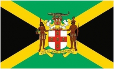 Flagge Fahne Jamaika Wappen 90x60 cm *P