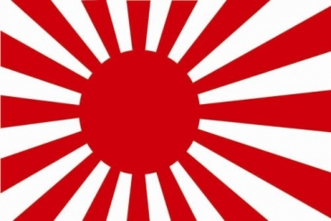 Tischflagge Japan Krieg 10x15cm mit Ständer Tischfahne Miniflagge