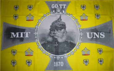 Flagge Fahne Kaiser Willhelm Gott mit uns 90x150 cm