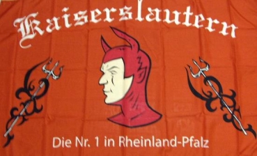 Flagge Fahne Kaiserslautern - Die Nr. 1 in Rheinland-Pfalz (Fanflagge Nr. 2) 90x150 cm