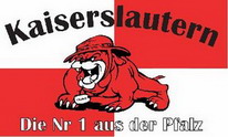 Flagge Fahne Kaiserslautern - Die Nr. 1 aus der Pfalz (Fanflagge Nr. 1) 90x150 cm