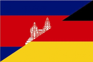 Flagge Fahne Kambodscha-Deutschland Freundschaftsfahne 90x60 cm *P