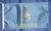 Tischflagge Kansas