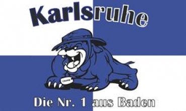 Flagge Fahne Karlsruhe - Die Nr. 1 aus Baden 90x150 cm