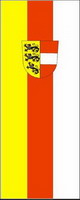 Flagge Fahne Hochformat Kärnten mit Wappen