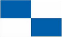 Flagge Fahne Karo blau-weiß große Karos 90x150 cm