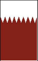 Flagge Fahne Hochformat Katar