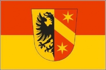 Flagge Fahne Kaufbeuren 30x45 cm Stockflagge Hohlsaum