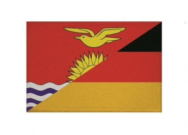 Aufnäher Patch Freundschaft Kiribati-Deutschland Aufbügler Fahne Flagge