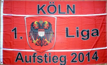 Flagge Fahne Köln Aufstieg 1 Liga 2014