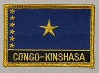 Aufnäher Kongo Kinshasa Schrift unten