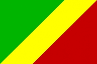 Tischflagge Kongo Brazzaville 10x15cm mit Ständer Tischfahne Miniflagge