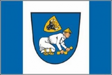 Flagge Fahne Kröpelin 30x45 cm Stockflagge Hohlsaum