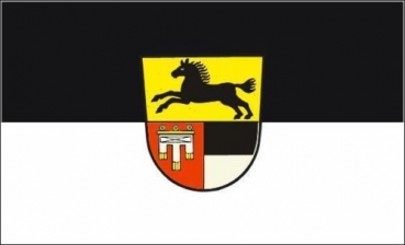 Tischflagge Langenau 10x15cm mit Ständer Tischfahne Miniflagge