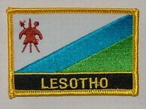 Aufnäher Lesotho alt Schrift unten
