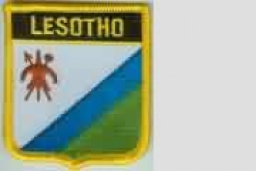 Aufnäher Lesotho alt Schrift oben