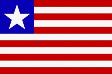 Flagge Fahne Liberia 30x45 cm Stockflagge Hohlsaum