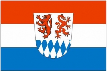 Tischflagge Landkreis Passau 10x15cm mit Ständer Tischfahne Miniflagge