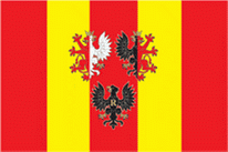 Flagge Fahne Lodzkie mit Wappen Premiumqualität