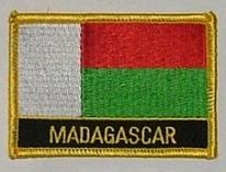 Aufnäher Madagaskar Schrift unten