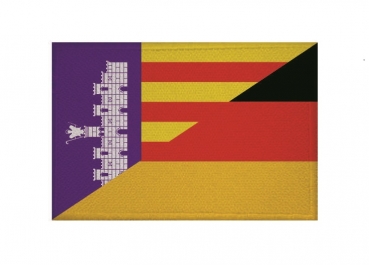 Aufnäher Patch Freundschaft Mallorca-Deutschland Aufbügler Fahne Flagge