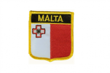 Aufnäher Malta Schrift oben