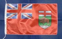 Tischflagge Manitoba