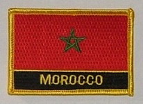 Aufnäher Marokko Schrift unten