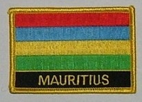 Aufnäher Mauritius Schrift unten