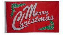 Flagge Fahne Merry Christmas mit Schrift 90x150 cm