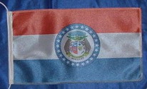 Tischflagge Missouri
