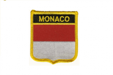 Aufnäher Monaco Schrift oben