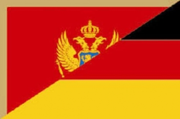 Flagge Fahne Montenegro-Deutschland Freundschaftsfahne 90x60 cm *P