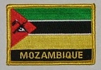 Aufnäher Mosambique Schrift unten