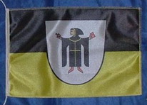 Tischflagge München mit Wappen