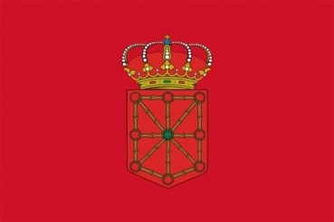 Tischflagge Navarra 10x15cm mit Ständer Tischfahne Miniflagge