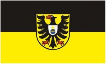 Tischflagge Neckargemünd 10x15cm mit Ständer Tischfahne Miniflagge