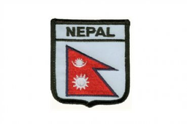 Aufnäher Nepal Schrift oben