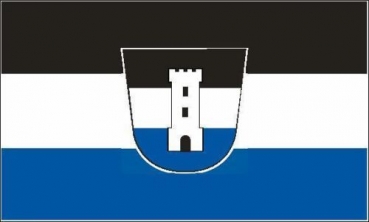 Tischflagge Neu-Ulm 10x15cm mit Ständer Tischfahne Miniflagge