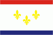 Flagge Fahne New Orleans (Louisiana) Premiumqualität