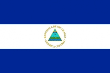 Tischflagge Nicaragua 10x15cm mit Ständer Tischfahne Miniflagge