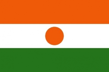 Tischflagge Niger 10x15cm mit Ständer Tischfahne Miniflagge