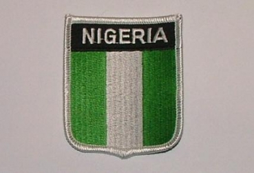 Aufnäher Nigeria Schrift oben