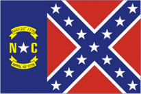 Flagge Fahne North Carolina 1861 Premiumqualität