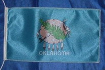 Tischflagge Oklahoma