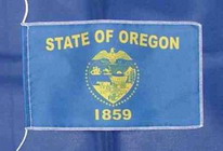 Tischflagge Oregon